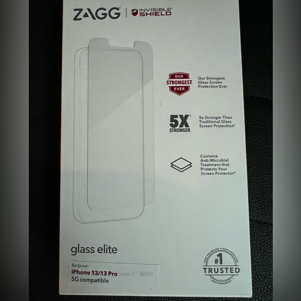 Price Firm: NIB ZAGG Screen Protector iPhone 13/13 Pro